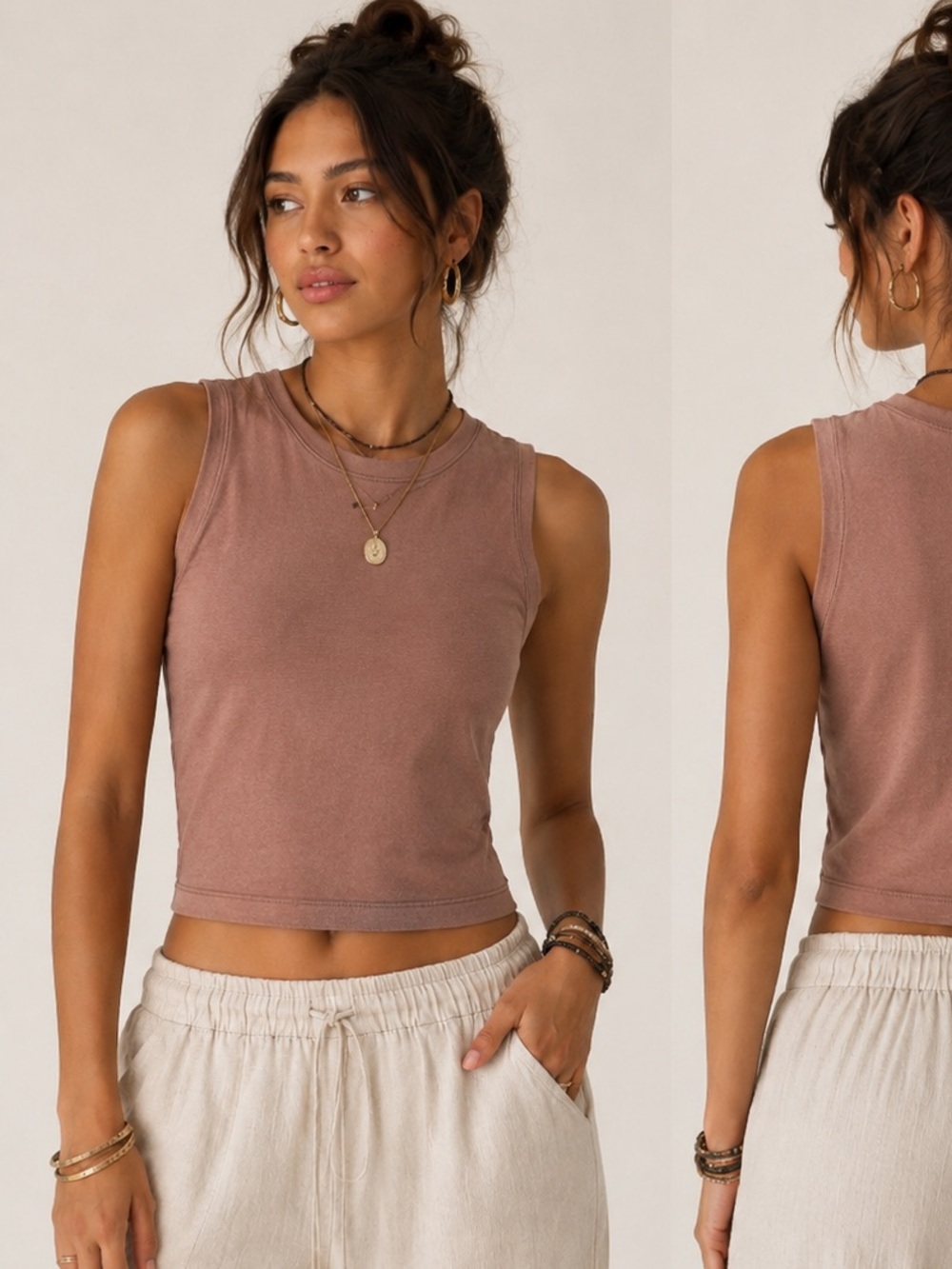Z Supply 100% Cotton Cropped Tank Top Size Small